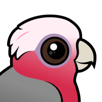 Cute Galah Cockatoo by Birdorable