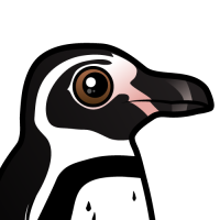 Cute Humboldt Penguin by Birdorable