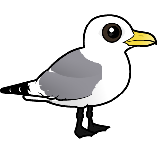 Meet the Cute Black-legged Kittiwake by Birdorable